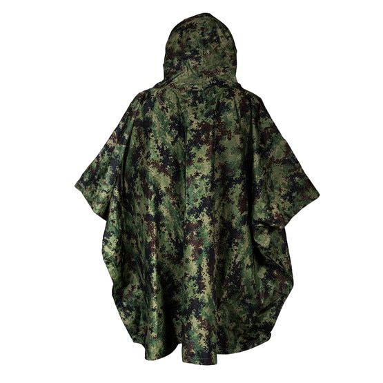 MIRA Safety M4 CBRN Military Poncho in size small with M-MDU-10 Serbian Digital Camo print